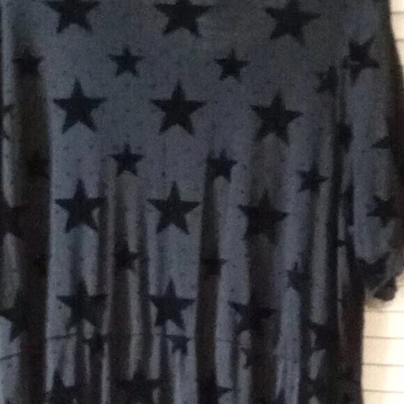 NWT Sheer Black Flocked Dress with Stars Plus Size 26 - Picture 3 of 7